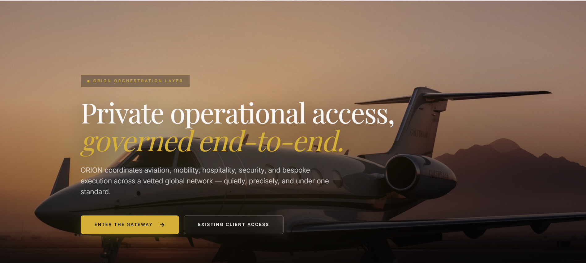 ORION — Private Operational Access Platform